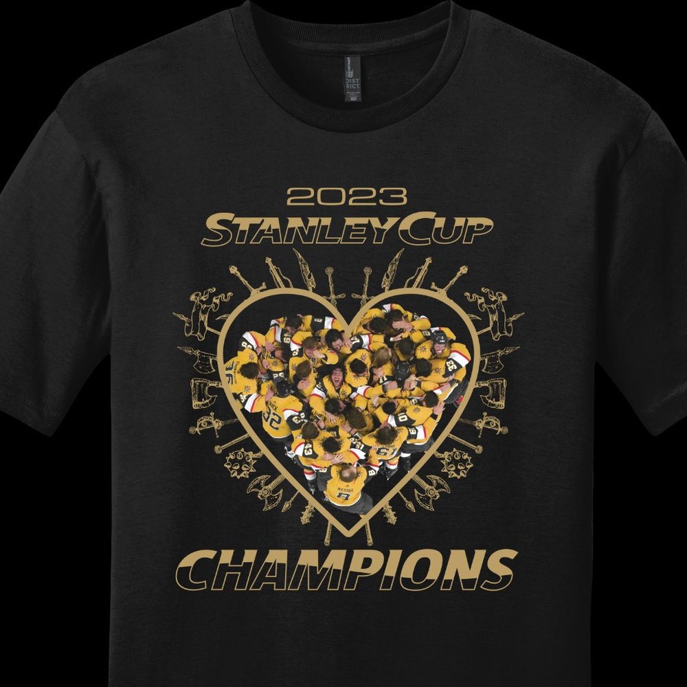 Vegas Golden Knights (VGK) Stanley Cup Champions 2023 (Heart) T-Shirts